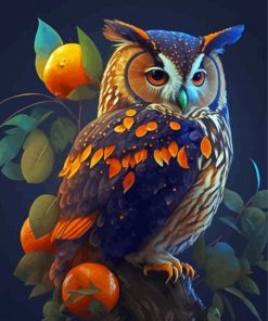 Owl And Oranges Paint By Numbers