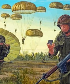 Paratroopers Soldiers Paint By Numbers