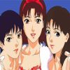 Perfect Blue Characters Paint By Numbers