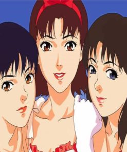 Perfect Blue Characters Paint By Numbers