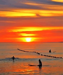 Rossnowlagh Sea At Sunset Paint By Numbers