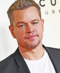 The Actor Matt Damon Paint By Numbers