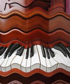 Vintage Abstract Piano Paint By Numbers