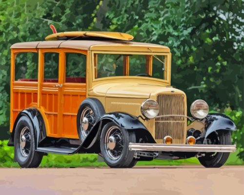 1932 Ford Classic Car Paint By Numbers