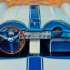 1957 Vintage Blue Corvette Paint By Numbers