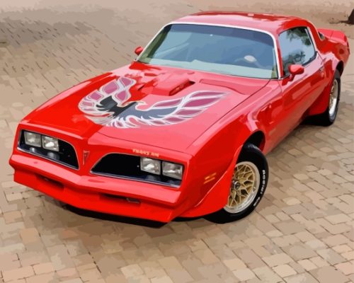 Aesthetic 1977 Firebird Paint By Numbers