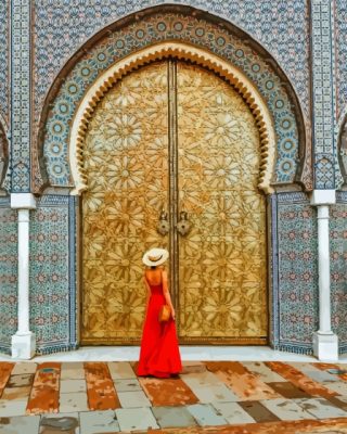 Aesthetic Royal Palace Fez Paint By Numbers