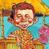 Alfred E Neuman Comic Book Character Paint By Numbers