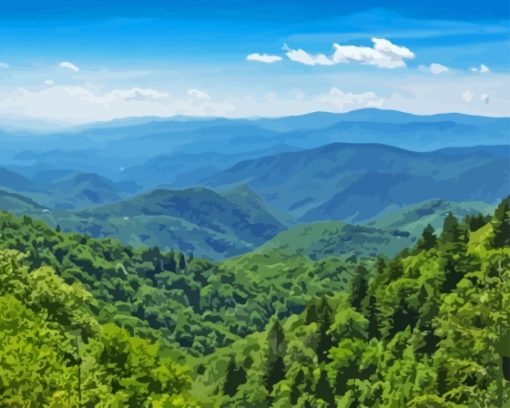 Appalachian Mountains Paint By Numbers