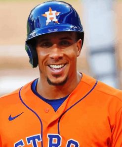 Astros Michael Brantley Baseball Left Fielder Paint By Numbers