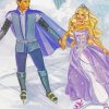 Barbie And Prince Icekating Paint By Numbers