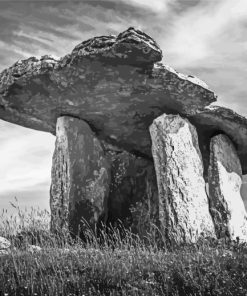 Black And White Dolmen Paint By Numbers