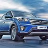 Blue Creta Hyundai Car Paint By Numbers