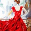 Bride In Red Dress Paint By Numbers