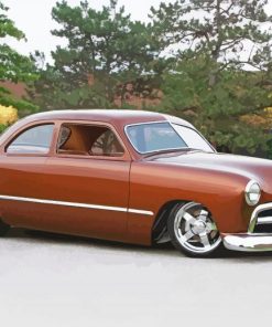 Brown 49 Ford Coupe Paint By Numbers