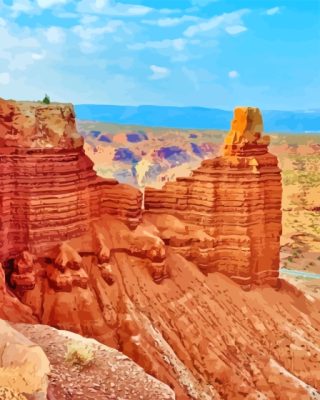 Capitol Reef Chimney Rock Paint By Numbers