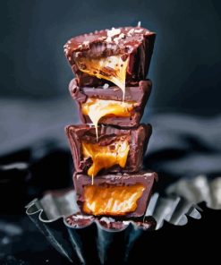 Caramel And Chocolate Cups Paint By Numbers