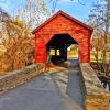 Carroll Covered Bridge Paint By Numbers