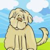 Cartoon Briard Dog Paint By Numbers