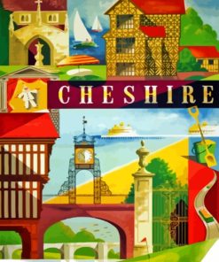 Cheshire Poster Paint By Numbers