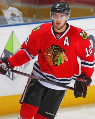 Chicago Blackhawks Ice Hockey Player Paint By Numbers