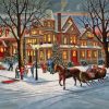 Christmas Victorian Street Paint By Numbers