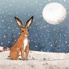 Christmas Hare Full Moon Paint By Numbers