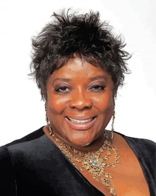 Close Up Loretta Devine Paint By Numbers