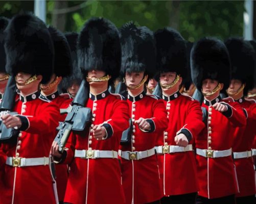 Coldstream Guards British Army Paint By Numbers