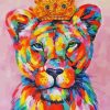 Colorful Lioness Paint By Numbers