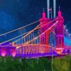 Colorful Roebling Bridge Kentucky Paint By Numbers