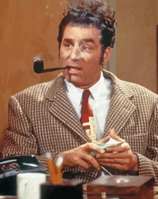 Cosmo Kramer With Pipe Paint By Numbers