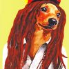 Dog In Dreadlocks Paint By Numbers