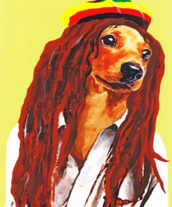 Dog In Dreadlocks Paint By Numbers