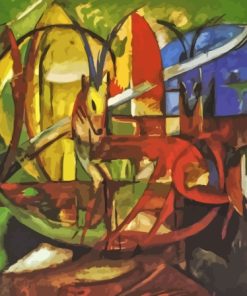 Gazelles By Franz Marc Paint By Numbers