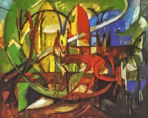 Gazelles By Franz Marc Paint By Numbers