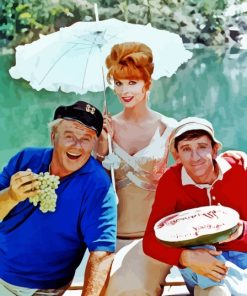 Gilligan Island Gilligan And Ginger With The Skipper Paint By Numbers