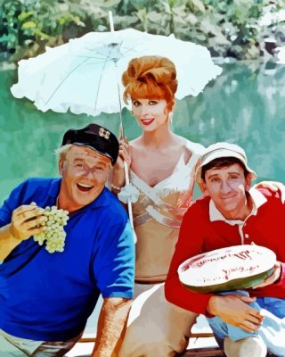 Gilligan Island Gilligan And Ginger With The Skipper Paint By Numbers