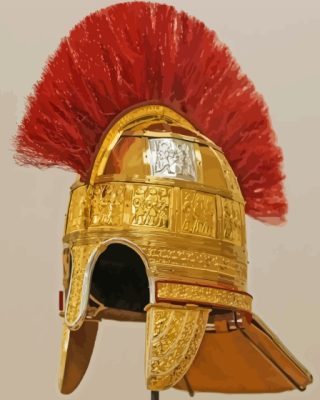 Golden Helmet Paint By Numbers