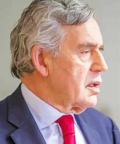 Gordon Brown Side Profile Paint By Numbers