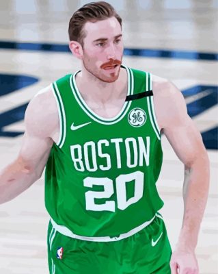 Gordon Hayward Boston Team Player Paint By Numbers