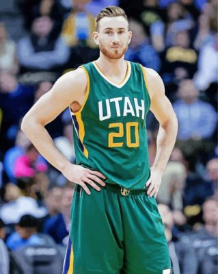 Gordon Hayward Utah Team Paint By Numbers