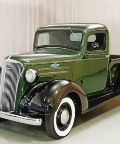 Green 36 Chevy Truck Paint By Numbers