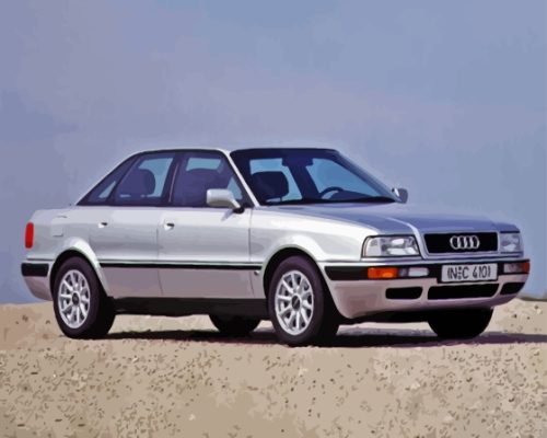 Grey Audi 80 Paint By Numbers