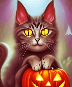 Halloween Cat Paint By Numbers