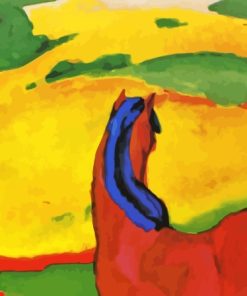 Horse In A Landscape By Franz Marc Paint By Numbers