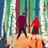 Illustration Couple In Forest Paint By Numbers