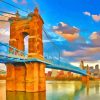 John A Roebling Bridge Art Paint By Numbers