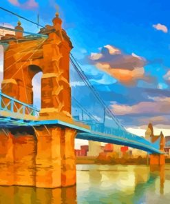 John A Roebling Bridge Art Paint By Numbers