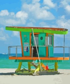 Life Guard Huts Paint By Numbers